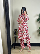 REDISH BLOOM CO-ORD SET All over printed Lown Cotton Affordable Dresses👗