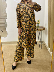 ROSE BLACK CO-ORD Set