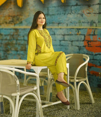 Pocket Sequence Embroidery 2-Piece Suit