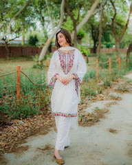 Pocket Sequence Embroidery 2-Piece Suit