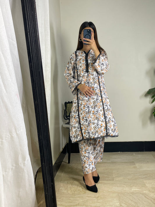 ELena CO-ORD SET All over printed Lown Cotton Affordable Dresses👗