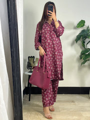 Lishba 2pcs-  All over printed  Lown Cotton Affordable Dresses