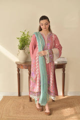 Pink Valentina embroidered 3pcs